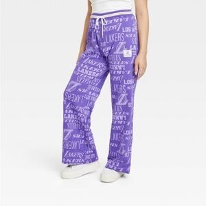 NBA lakers wide leg graphic pants nwt